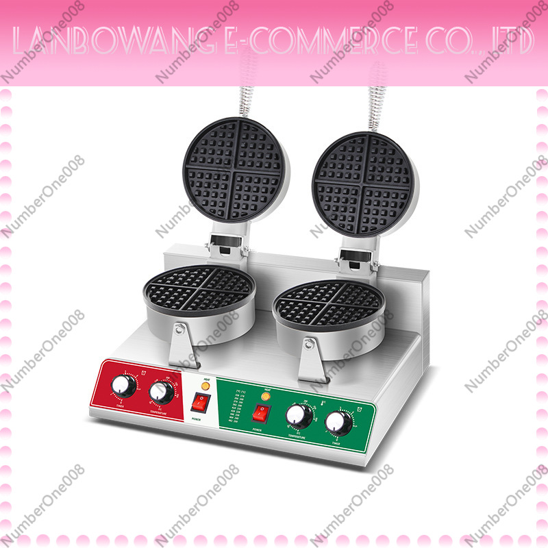 Snacks Food Stall - Pembuat Waffle Putar Anti Lengket, Mesin