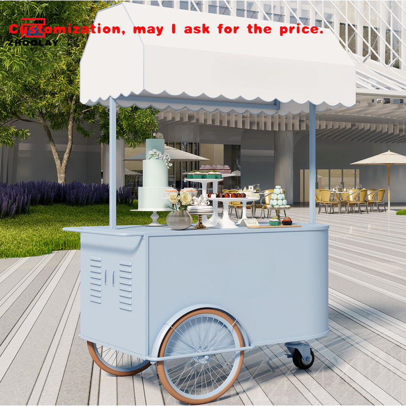 Snacks Food Stall - Gerobak Jajanan Portabel, Stan Makanan Jalanan,