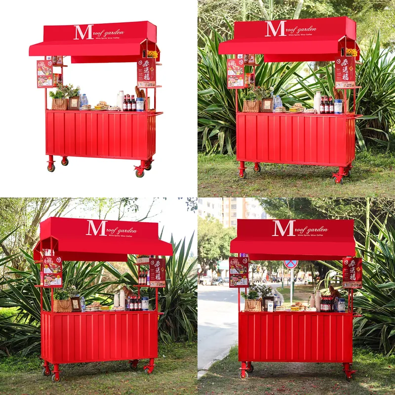 Snacks Food Stall - Gerobak Makanan Besi Tempa, Kios Jajanan