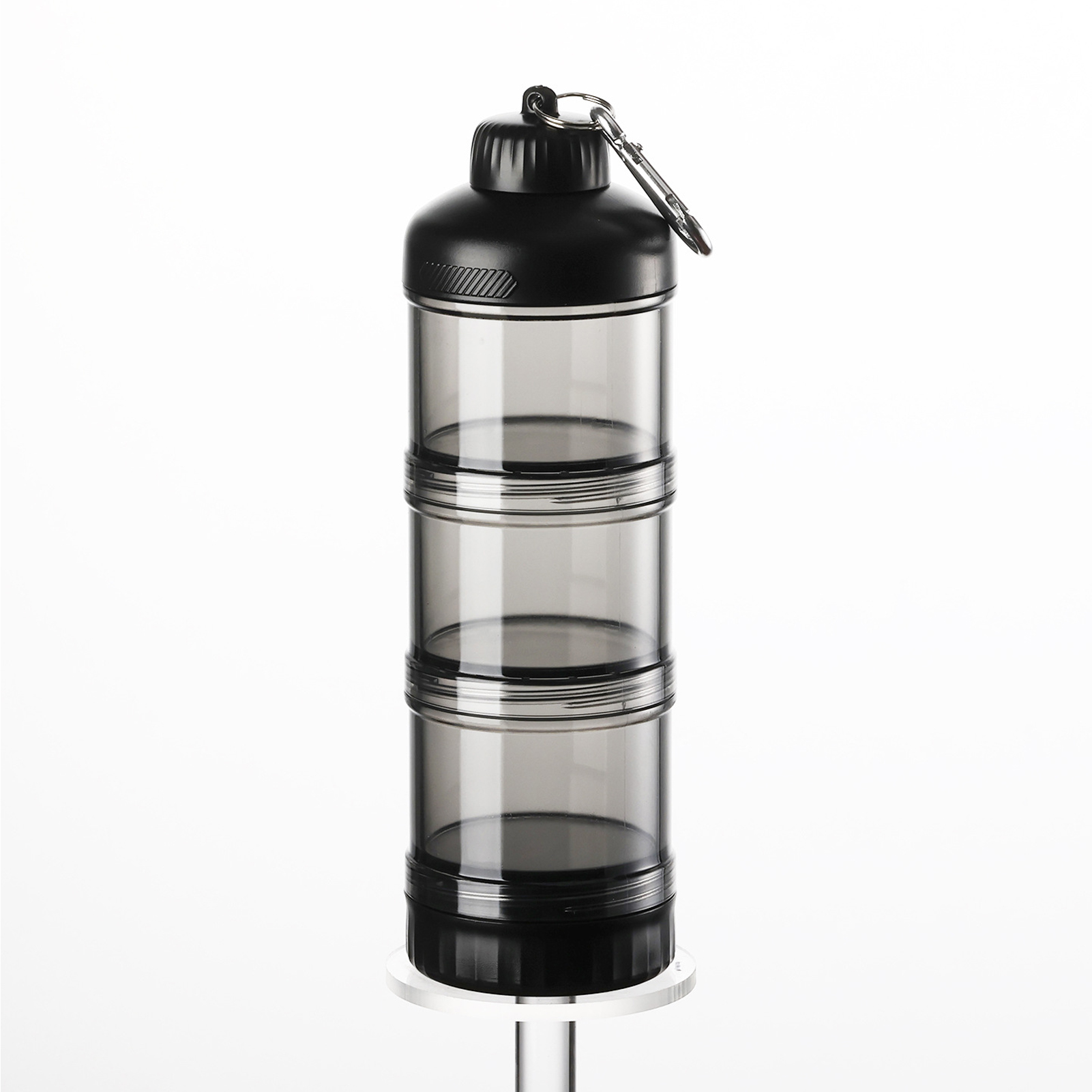 Food Snacks With Protein - Kotak Dispenser Bubuk 3 Lapis Portabel,