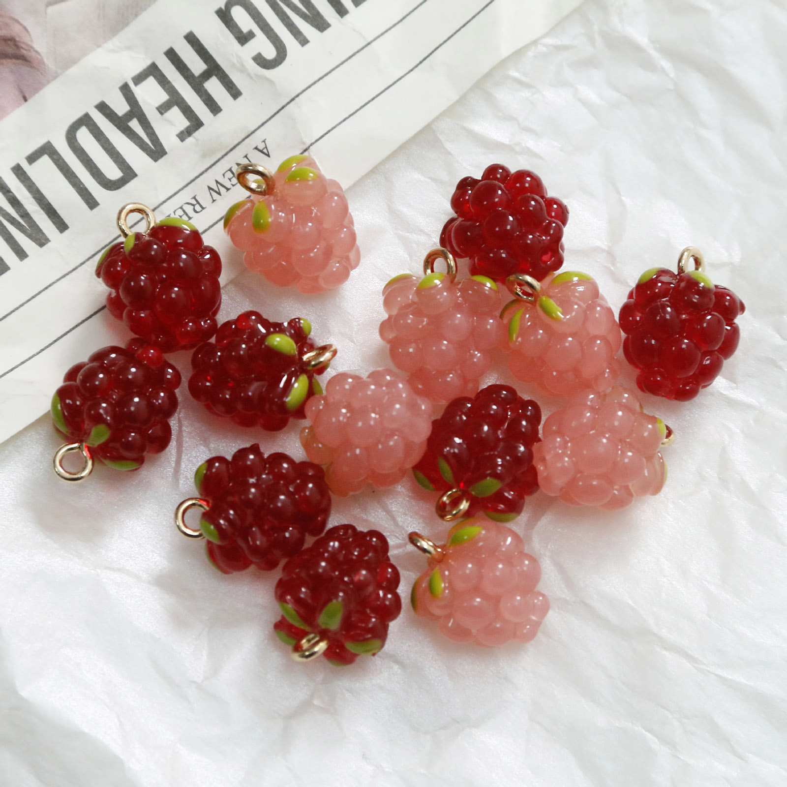 Foods X - 2 buah 3D jimat Resin anggur