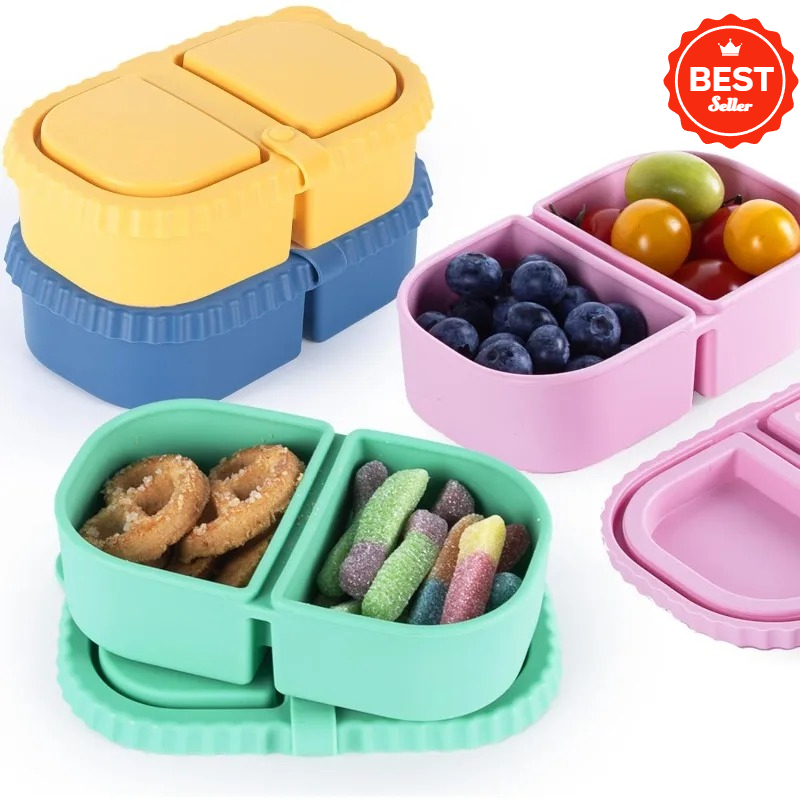 Wadah Camilan Silikon Dapat Di - Food And Snacks For Picnic ulasan dan harga