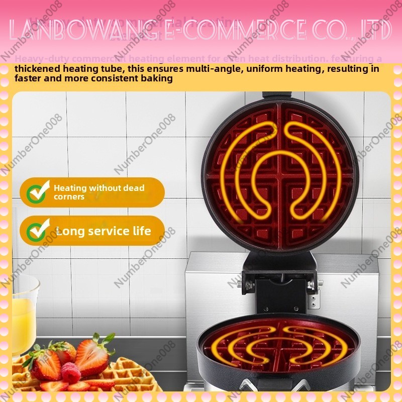 Pembuat Waffle Putar Anti Leng - Snacks Food Stall ulasan dan harga