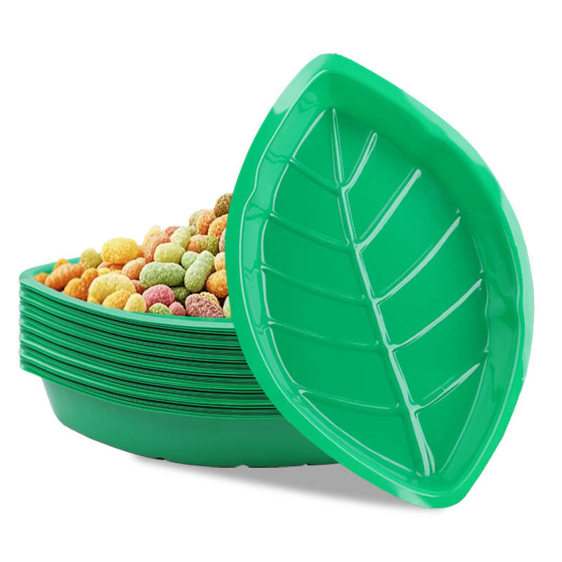 6 Buah Piring Daun Palem Hijau - Food Snacks That Are Green ulasan dan harga