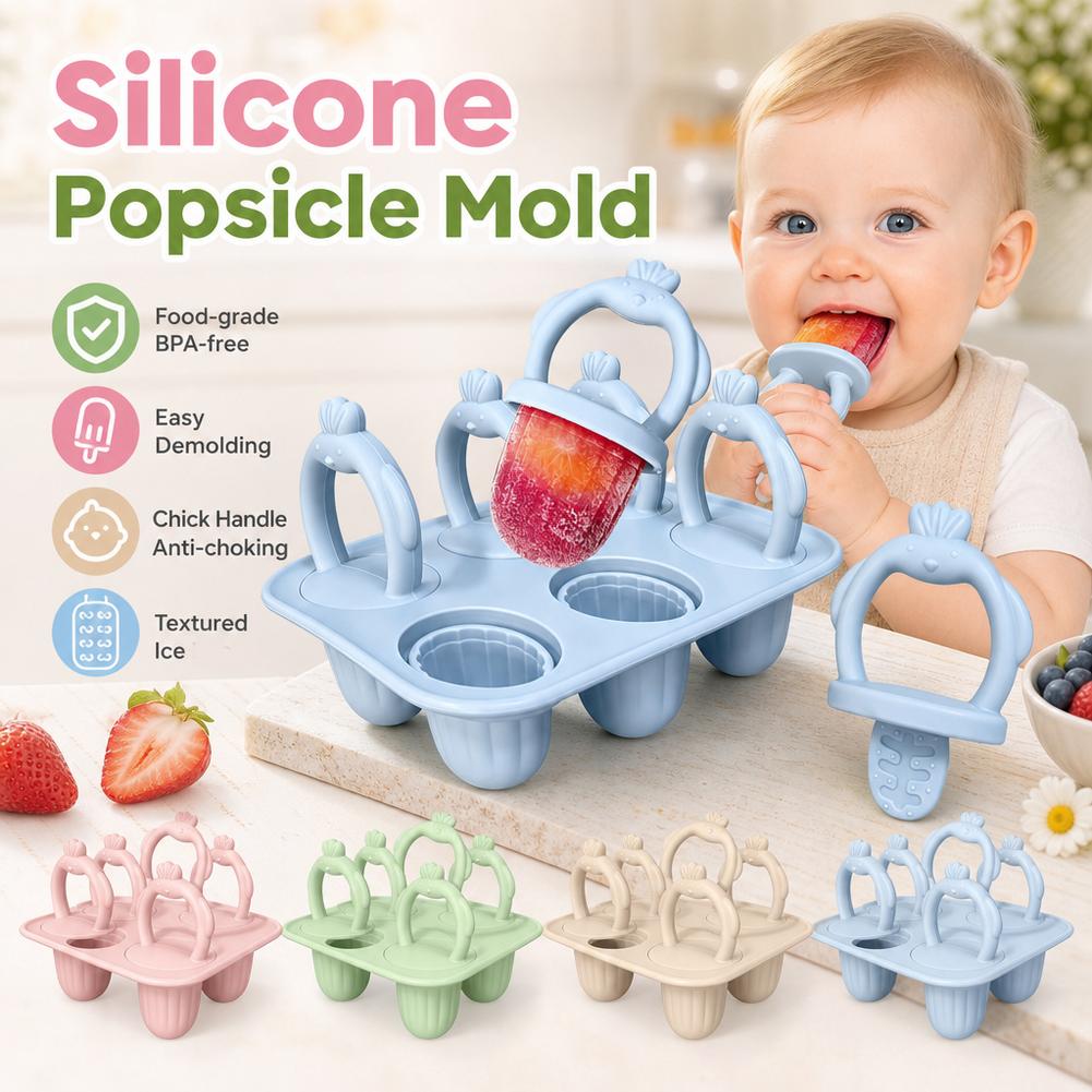 1set Cetakan Es Loli Silikon E - Homemade Food Snacks ulasan dan harga
