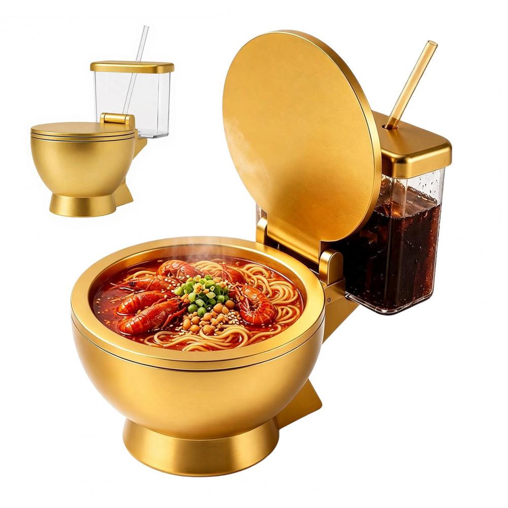 Set Mangkuk Ramen Bentuk Toile - Food Snacks Drinks ulasan dan harga