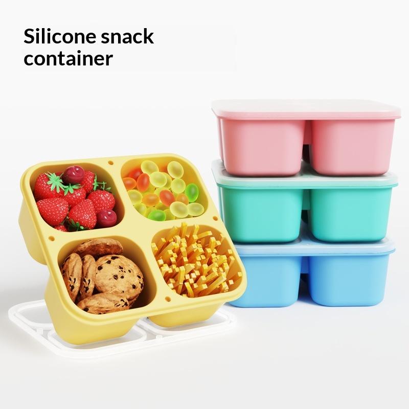 Kotak Bekal Silikon Food Grade - Food And Snacks For Picnic ulasan dan harga