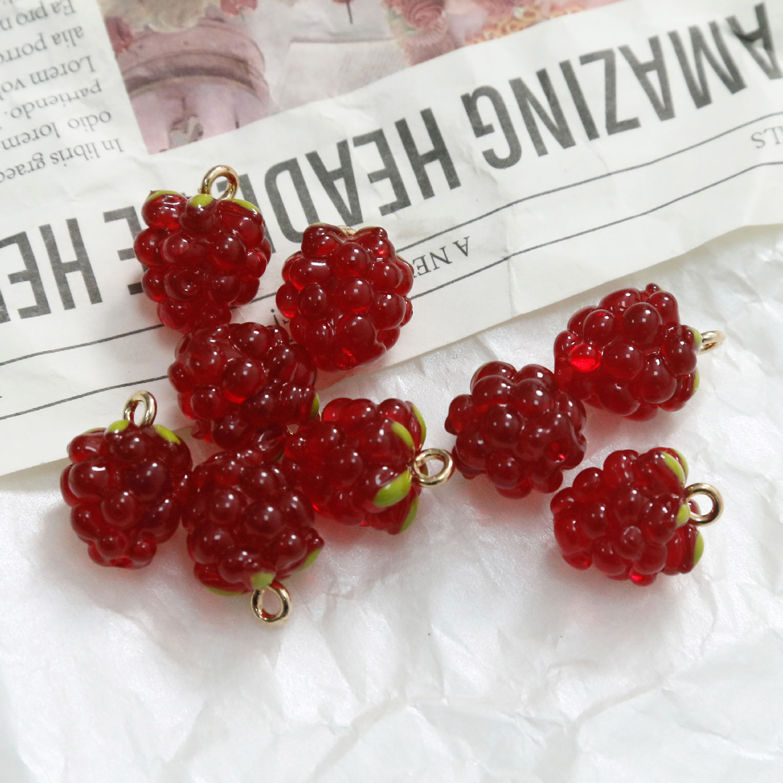 2 buah 3D jimat Resin anggur b - Foods X ulasan dan harga