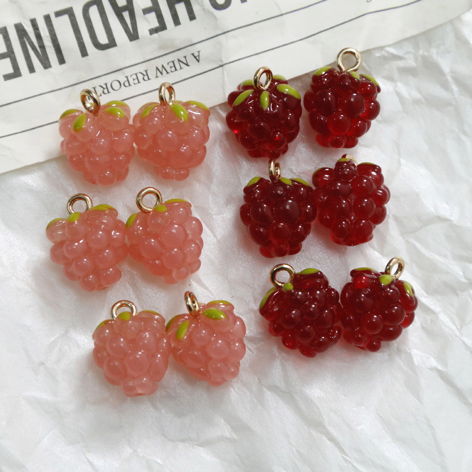 2 buah 3D jimat Resin anggur b - Foods X ulasan dan harga